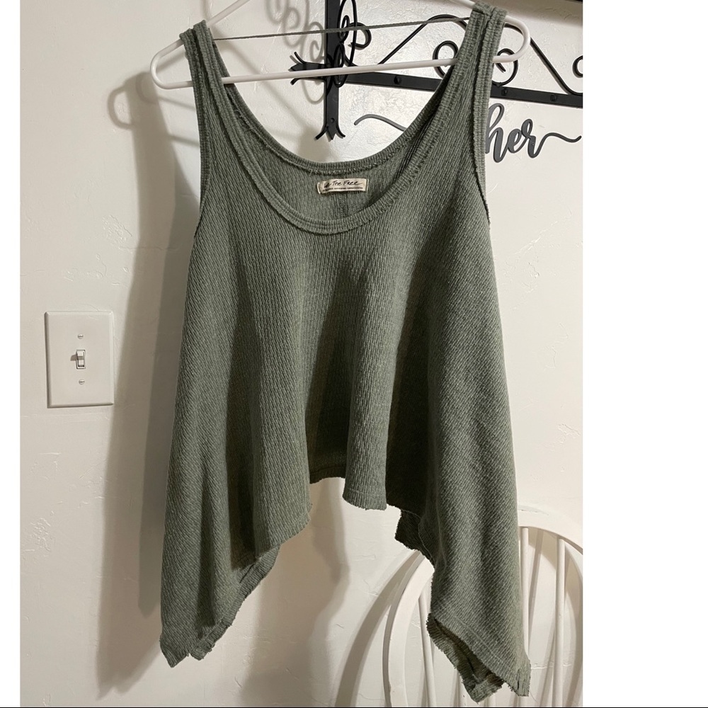 Free People (We The Free Collection) Tank Top, Sage Green Color, Xlarge
